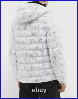 Nike Mens Sportswear Marble Ecodown Puffer Jacket Size 2XL CU7712 100 White NWT