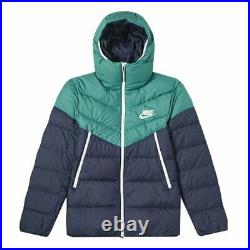 Nike Sportswear Down Fill Mens 2XL Hooded Windrunner Puffer Jacket 928833-362