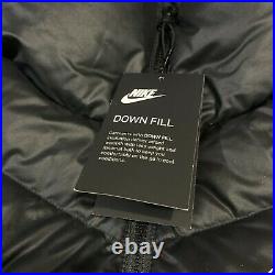 Nike Sportswear Men's Size XS Puffer Windrunner Down Jacket Black 928833-010