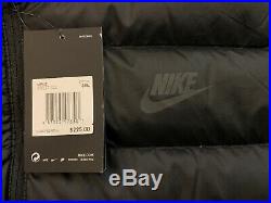 Nike Sportswear Mens Guild Packable Hooded Down Jacket 866027 010 Black Size 3XL