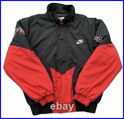 Nike Team Georgia Bulldogs Men's Size M Black Full Zip Quilted Bomber Jacket