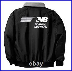 Norfolk Southern Thoroughbred Logo Embroidered Jacket Front and Rear 68r