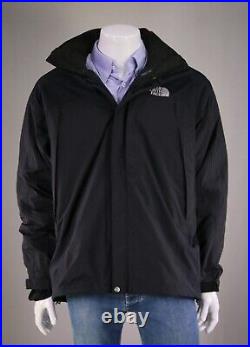 North Face 2 in 1 Hyvent Winter Jacket with Soft Shell Jacket Liner Black Large