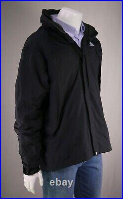 North Face 2 in 1 Hyvent Winter Jacket with Soft Shell Jacket Liner Black Large