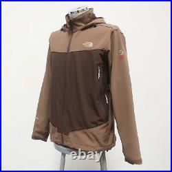 North Face Summit Series Apex Soft Shell Jacket Size L Brown Vtg