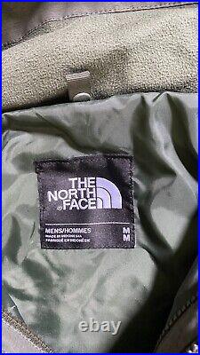 North face mens winter jacket medium Rare Two Tone Olive Dark Green Soft shell