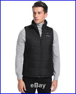ORORO Men Heated Vest With Battery Water Resistant Winter Sleeveless Jacket