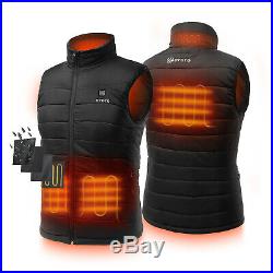 ORORO Men Heated Vest With Battery Water Resistant Winter Sleeveless Jacket