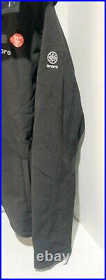 ORORO Men's Soft Shell Heated Jacket with Detachable Hood Black Size Medium