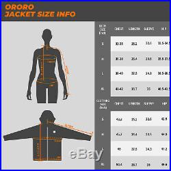 ORORO Women Cordless Heated Jacket Kit Winter Outdoor Qulited Powered Coats