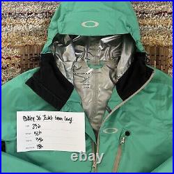 Oakley Full Zip Ski Jacket Hoodie Hooded Green Men's Size Large L