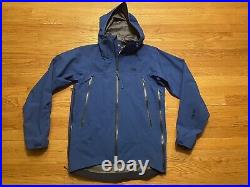 Outdoor Research Mid Weight Waterproof Ski Shell Jacket Blue Men's Small