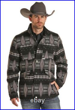 Panhandle Slim & Powder River Men's Aztec Jacquard Wool Ranch Coat 92-1009