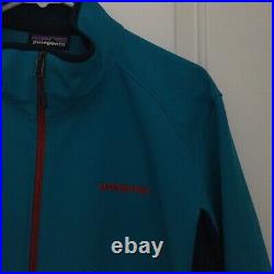 Patagonia Adze Hybrid Jacket Size L Grecian Blue Blue Soft Shell 83450 EUC