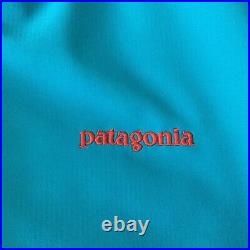 Patagonia Adze Hybrid Jacket Size L Grecian Blue Blue Soft Shell 83450 EUC