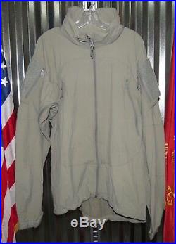 Patagonia Alpha Grey Medium Long Soft Shell Level 5 Combat Jacket Coat L5 PCU