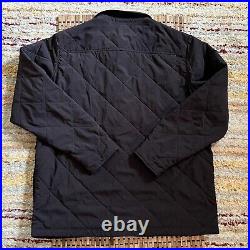 Patagonia Fitz Roy Tough Puff Diamond Quilted Snap Shirt Jacket Black Men Large