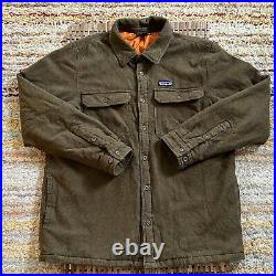 Patagonia Fjord Insulated Puffer Lined Shirt Jacket Olive Green Men's Size XL