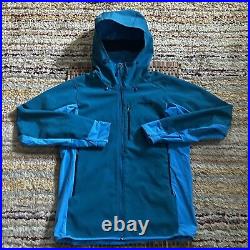 Patagonia Full Zip Soft Shell Hoodie Jacket Blue Men's Size Medium M