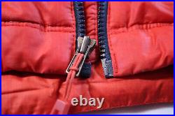 Patagonia Goose Down Sweater Red/Orange Puffer Jacket Full Zip Men's XL