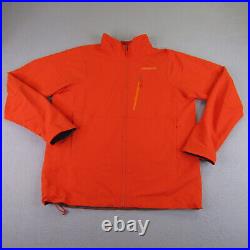 Patagonia Jacket Mens Large Orange Polartec Power Shield Alpine Guide Soft Shell