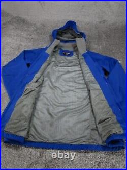 Patagonia Jacket Mens Medium Storm Light H2No Shell Ski Waterproof Blue Hooded