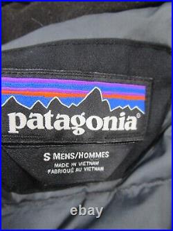 Patagonia Jacket Mens Topley Black Softshell Hooded Stains