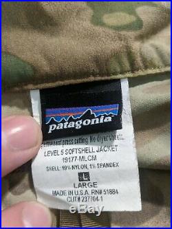 Patagonia Level 5 Field Soft shell jacket OCP Multicam Top LARGE