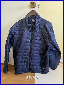 Patagonia Men's Down Sweater Jacket / Navy Blue / XL / Used