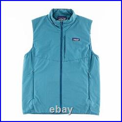 Patagonia Mens Large Nano Air Vest Full Zip Pockets Lightweight Breathable Blue