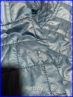 Patagonia Nano Puff Full Zip Puffer Jacket Aqua Blue Men's Size Large L Teal