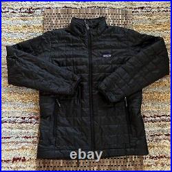 Patagonia Nano Puff Full Zip Puffer Jacket Black Men's Size Medium M