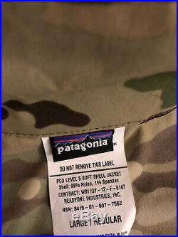 Patagonia PCU Level 5 Soft Shell Jacket Pant Multicam Large