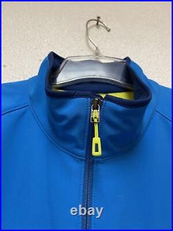 Patagonia POLARTEC Softshell Windbloc Jacket Thermal Lined Yellow Light Blue L