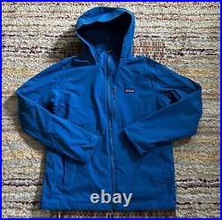 Patagonia Quandary Mid Weight Soft Shell Hoodie Jacket Blue Men's Size Medium M