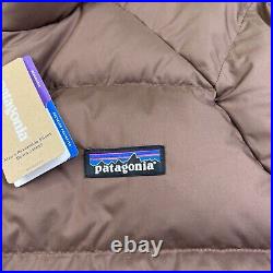 Patagonia Silent Down Reversible Jacket Men's Size XL Sherpa Down Brown