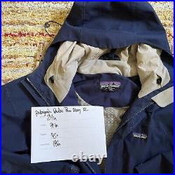 Patagonia Snowshot Hoodie Ski Shell Jacket Full Zip Navy Blue Men's Size XL
