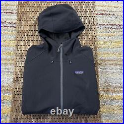 Patagonia Soft Shell Hoodie Hoody Black Full Zip Men's Size Medium M