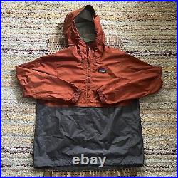 Patagonia Torrentshell Anorak Waterproof Rain Shell Jacket Forge Grey Red Large