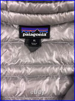 Patagonia Ultralight Goose Down Puffer Jacket Nano Gray Blue Puff Men's Size XL