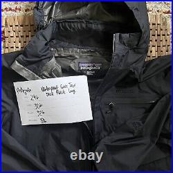 Patagonia Updraft Waterproof Rain Shell Hoodie Jacket Black Men's Size Large L
