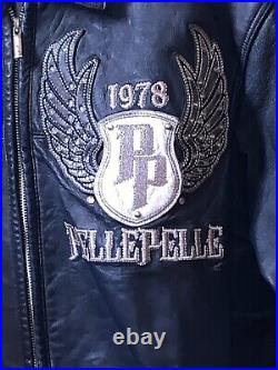 Pelle Pelle Jacket Black & White Size 52, 2xl Blinged Out Eagle Legends Forever