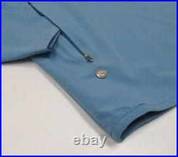 Peter Millar Crown Crafted 1/4 Zip Golf Windbreaker Stretch Pullover Jacket Blue