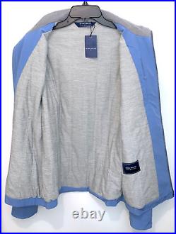 Peter Millar Crown Men's Crafted Stealth Full Zip Jacket in RVRSD Blue SZ. L $298