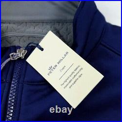 Peter Millar Crown Performance Gale Force Soft Shell Vest Jacket Navy Blue XL