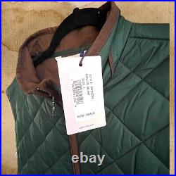 Peter Millar Jacket Mens Green Crown Essex Vest Quilted Puffer Golf Travel Large