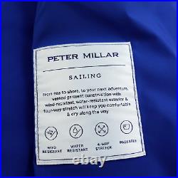 Peter Millar Lightweight Windbreaker Full Zip Stowaway Hood Stretch Jacket LRG