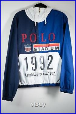 Polo Ralph Lauren 1992 Stadium Plates Pullover Jacket Size Small OG NOT RETRO