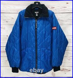 Polo Ralph Lauren Men's Blue Hunting Quilted Jacket Full Zip Fleece Lined Size L