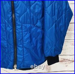 Polo Ralph Lauren Men's Blue Hunting Quilted Jacket Full Zip Fleece Lined Size L